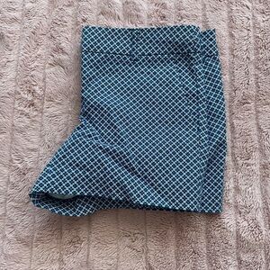 Cynthia Rowley Blue Pattern Shorts with clasp size 0